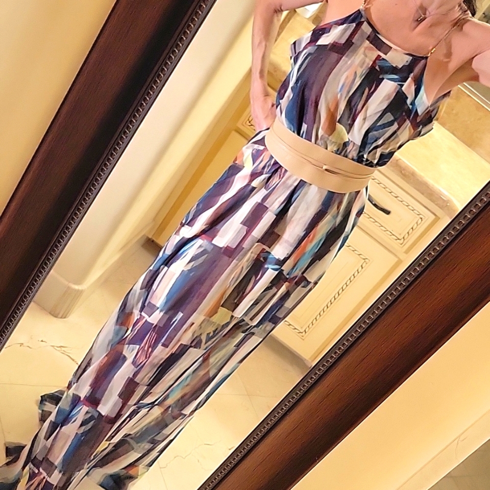 Loja 18 Brazilian Multi-colored Maxi Dress, XS/S - Picture 13 of 16